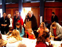 The Astronomy Wizard visits the kids' activity table