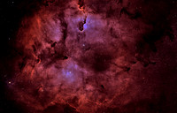 IC 1396, Elephant Trunk Stellar Nursery in Narrowband SHO