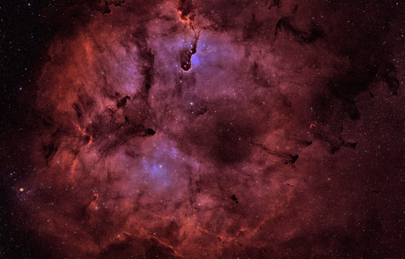 IC 1396, Elephant Trunk Stellar Nursery in Narrowband SHO