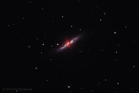 M82 - Ha enhanced