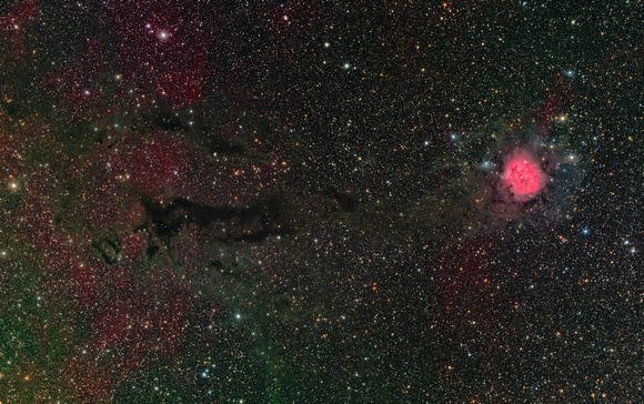 Star Conception and Birth, The Cocoon and Associated Dark Nebula in LHaRGB