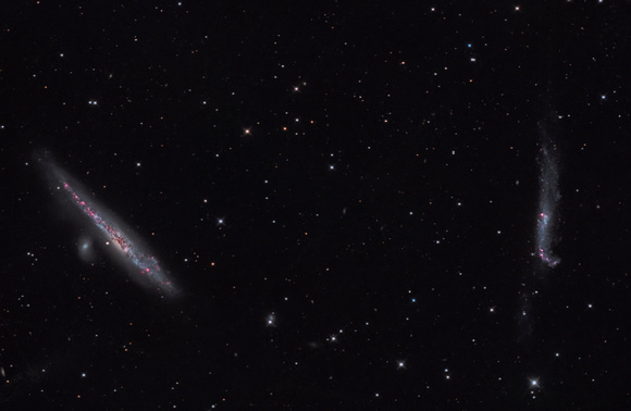 The Whale and Hockeystick Galaxies in LHaRGB