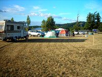 Vehicles & Tents on the Field