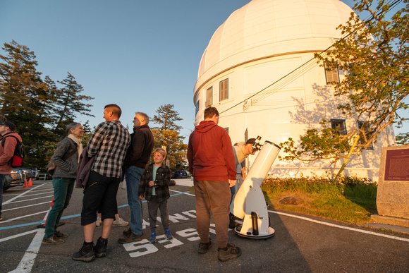 Telescopes in the parking lot