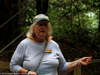 Genevieve Singleton leads the nature walk