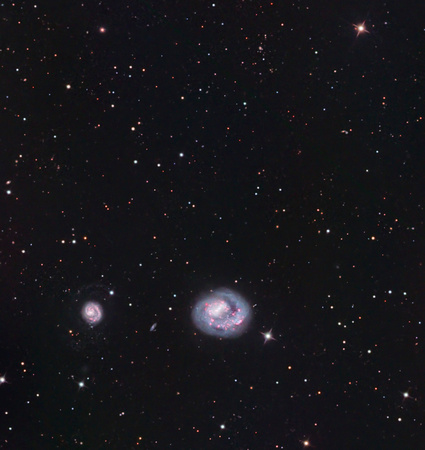 ARP23 (NGC 4618/4625) One Armed Galaxy in HaLRGB
