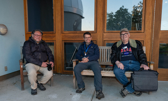 David, Brock and Chris on the deck