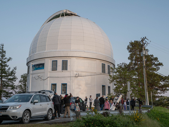 Telescopes in the parking lot