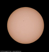 Transit of Mercury across the Sun - just before 3rd Contact