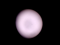 Sun and Mercury, taken through an Orion 8" Dob