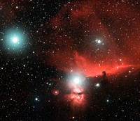 Horsehead and Flame nebulas March 2021