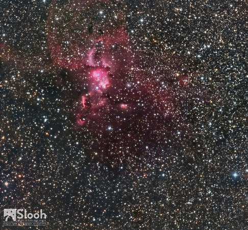 NGC 3576 Statue of Liberty nebula