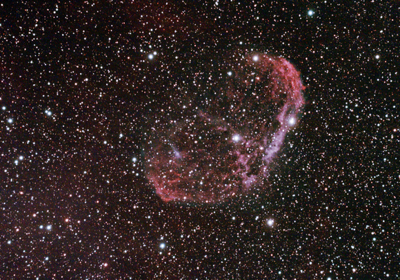 The Crescent Nebula taken with Edge HD 925, a 0.7 reducer, and a modified Canon T3i