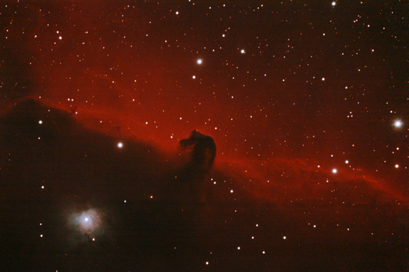 The Horsehead Nebula taken with Edge HD 925, a 0.7 reducer, and a modified Canon T3i