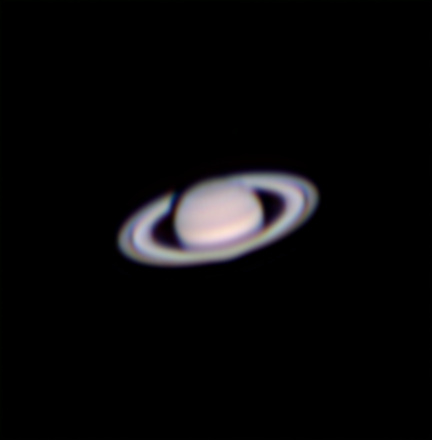 Saturn taken with Edge HD 925, a 2X converter, and a Canon T7i. I Used HD video and lucky imaging.