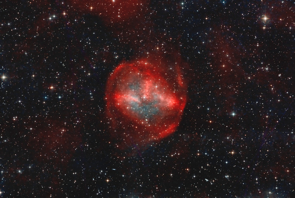 Abell 74 - Large, Dim Planetary Nebula in HOO