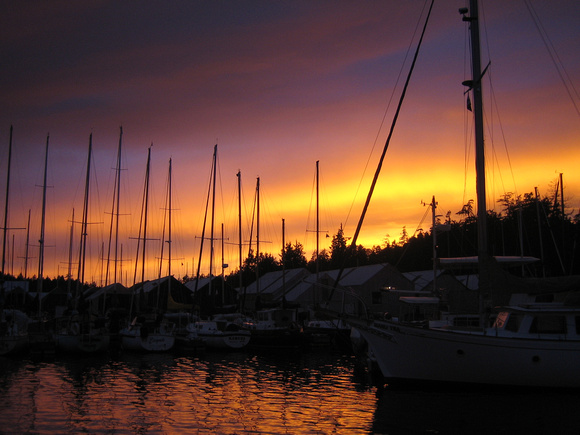 Sunset: Tsehum harbour