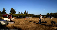 Telescopes and campers on the observing field