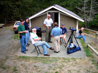 Picnic Group at the roll-off shed
