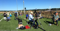 The Victoria RASC eclipse chasers on the field