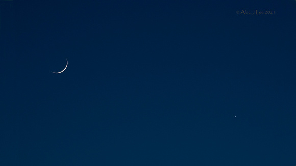 Conjunction Moon and Mercury May 13 2021
