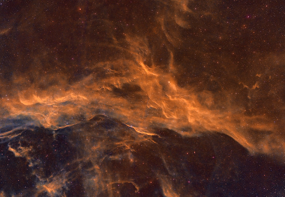 An Egg Hunt – The A-frame Emission Nebula around the Egg Nebula in SHO