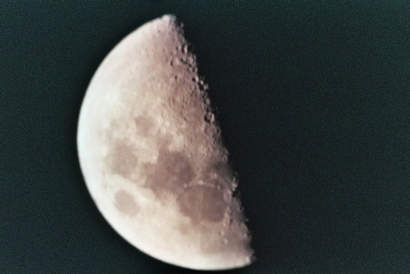 The first quarter Moon