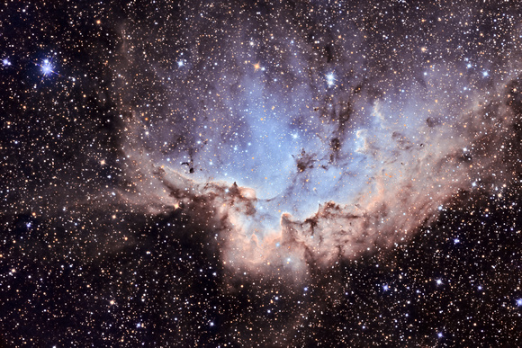 NGC7380 - Wizard Nebula & Cluster in NB version 2