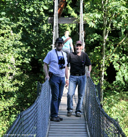 Miles & Bryan crossing the foot bridge