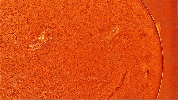 Solar Activity Near Equator - Ha