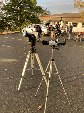Telescope setups for Partial Solar Eclipse