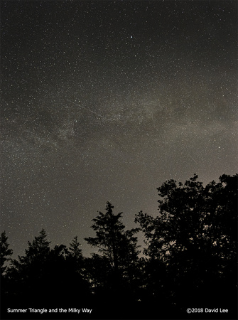 Summer Triangle and the Milky Way