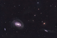 NGC4725, A double barred, ringed galaxy in Coma Berenices (LHaRGB)