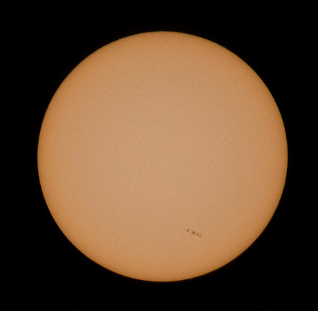 Sunspots AR2859 & AR2860 visible on the Sun