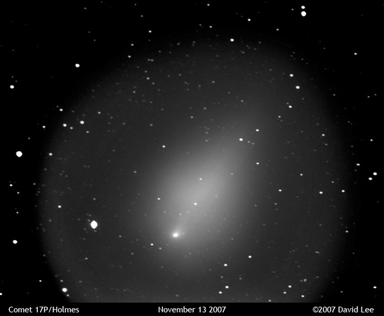 Comet Holmes on November 13 2007:  The Flame