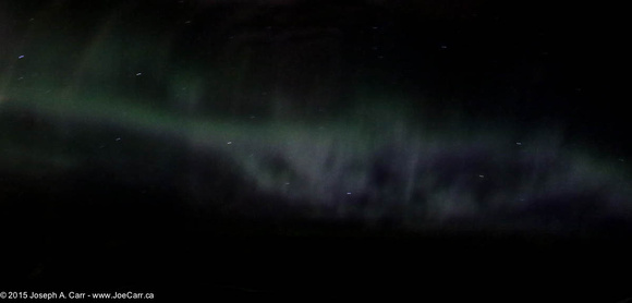 Aurora out the aircraft window