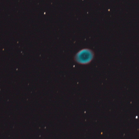 M57 (Ring Nebula) from VCO, using 14" (Cropped), May 30th, 2010