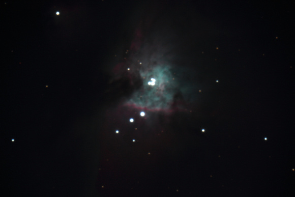 Orion Nebula unfiltered, at VCO using 14", Dec 18th, 2013