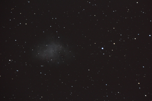 M1 (Crab Nebula) from VCO, using 14", Jan 4th, 2014