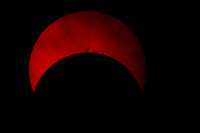 Partial Solar Eclipse, HAlpha, Mt Tolmie, Oct 23, 2014
