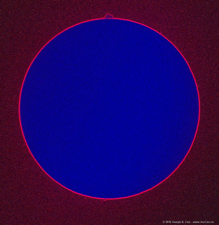 Sun in Ha - several prominences