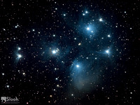 Pleiades Star Cluster & reflection nebula - M45
