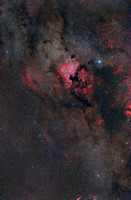 North America Nebula, Sadr and surrounding areas