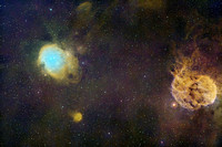 Monkey Head/Jellyfish Nebulae in SHO using GraXpert