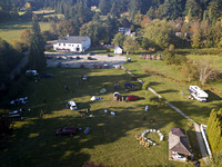 Aerial of the observing field mid-afternoon