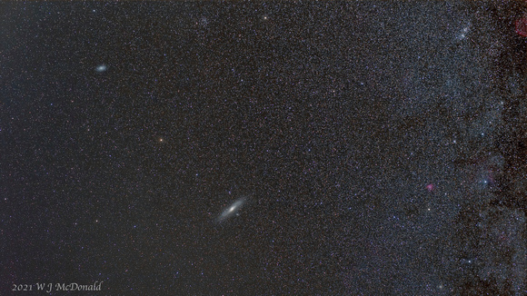 M31, M33 and the Double Cluster