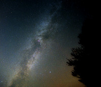 The Milky Way overhead