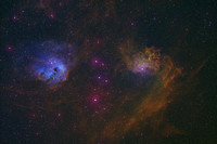 IC 405 Flaming Star Nebula in SHO