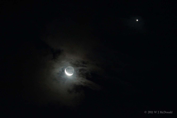 Moon and Venus