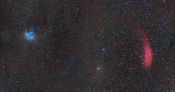 Pleiades and California Nebula